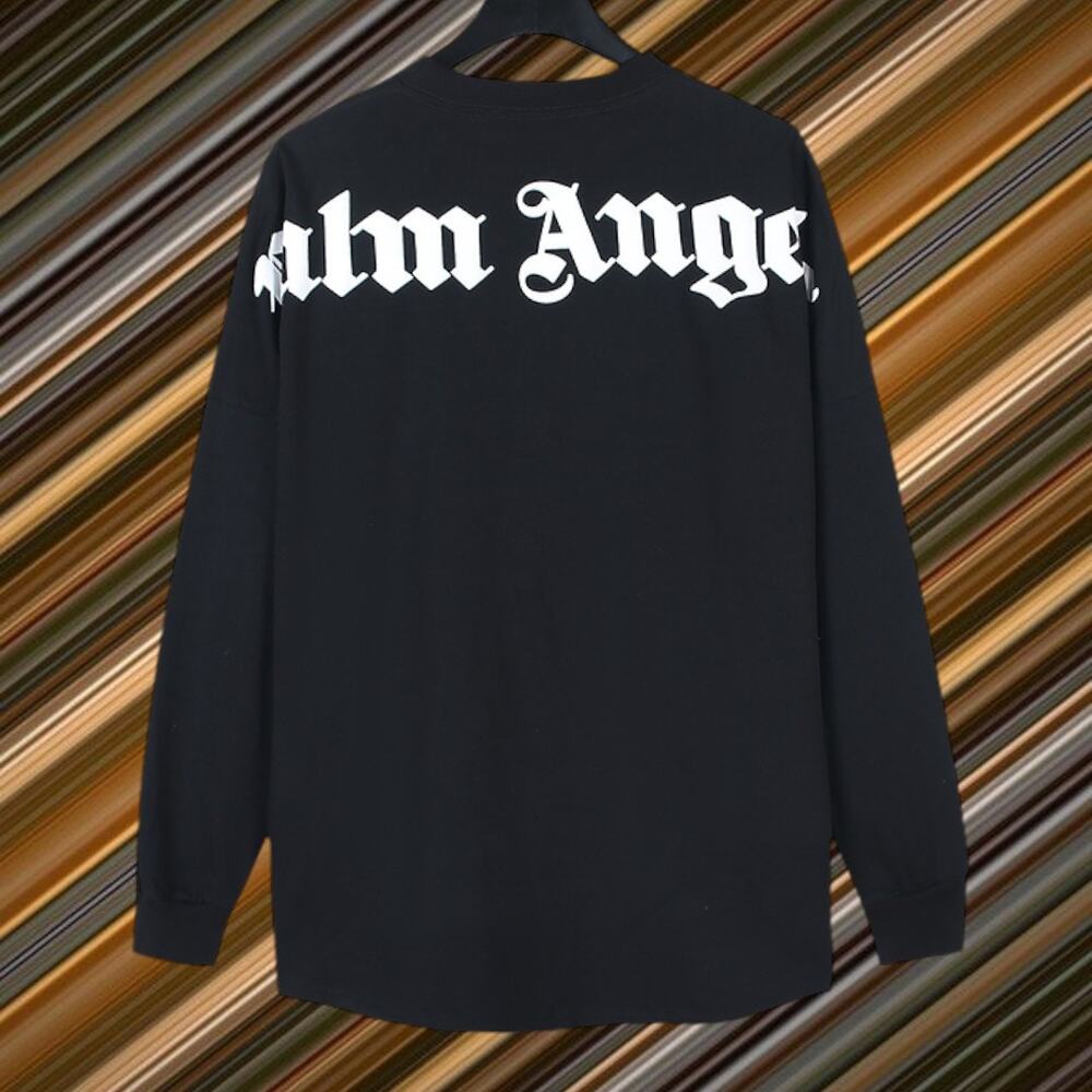 Palm Angels Black Long Sleeve T-Shirt Black